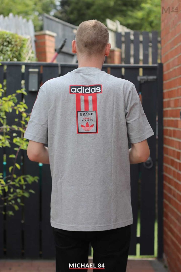 Adidas Adibreak Grey T Shirt Details And Back