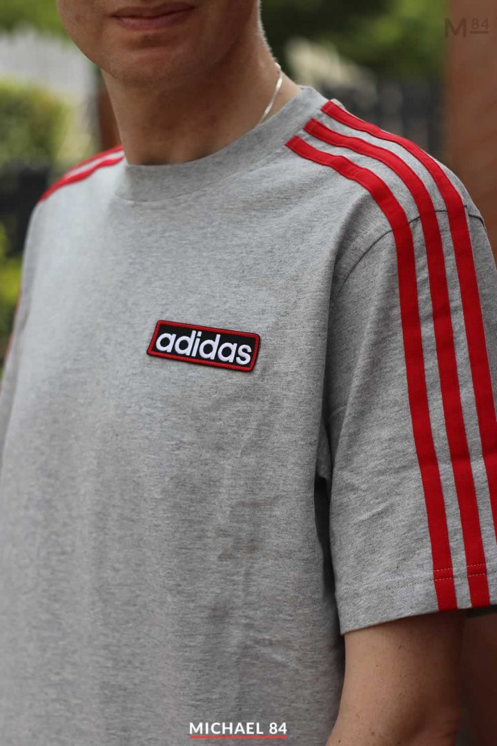 Adidas Adibreak Grey T Shirt Close Up