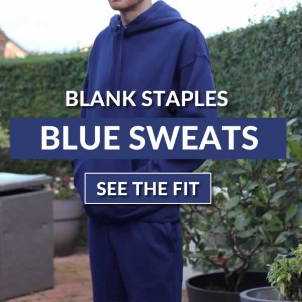 Navy Blue Blank Staples Hoodie And Joggers Outfit