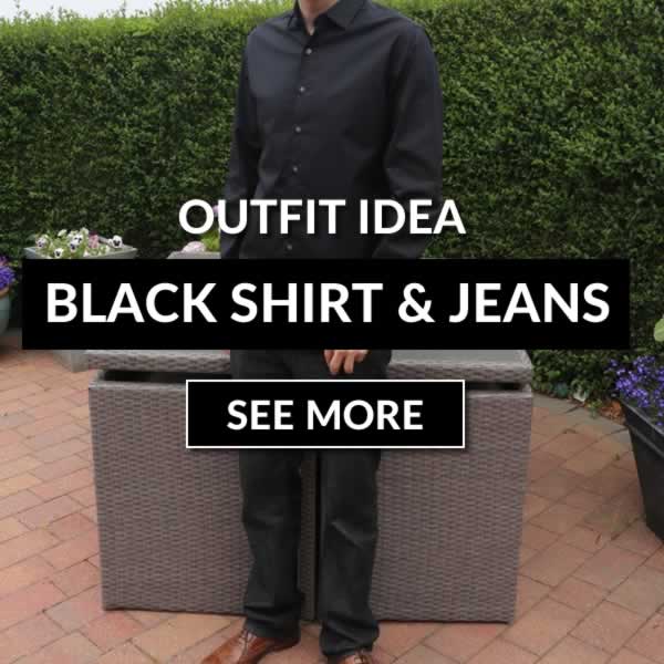 Black Jeans With A Black Shirt Outfit