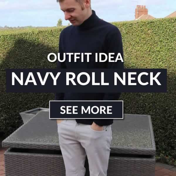 Navy Roll Neck Outfit