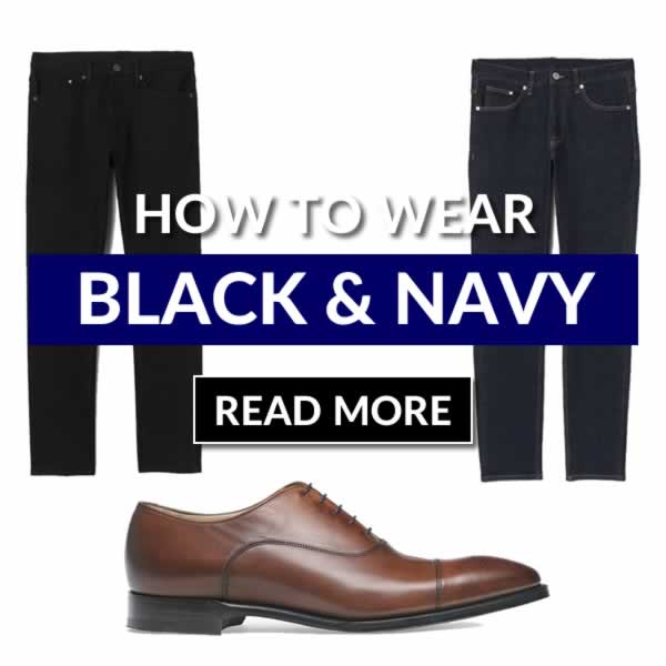 How To Wear Black And Navy Together