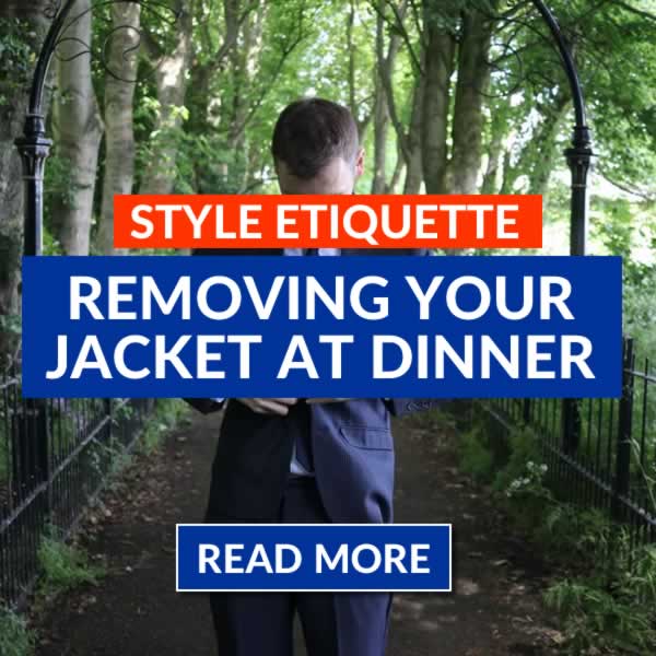 Should You Take Off Your Suit Jacket At Dinner