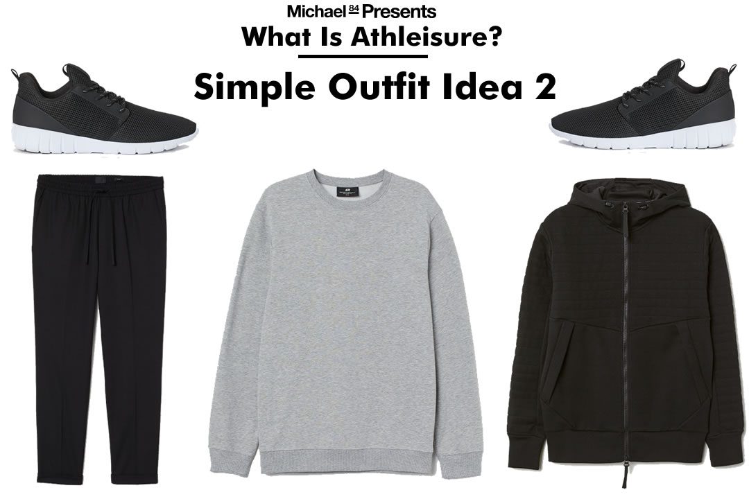 Men's Athleisure Clothing Ideas - Sports Trainers, Hoodie, Sweatshirt, Tracksuit bottoms