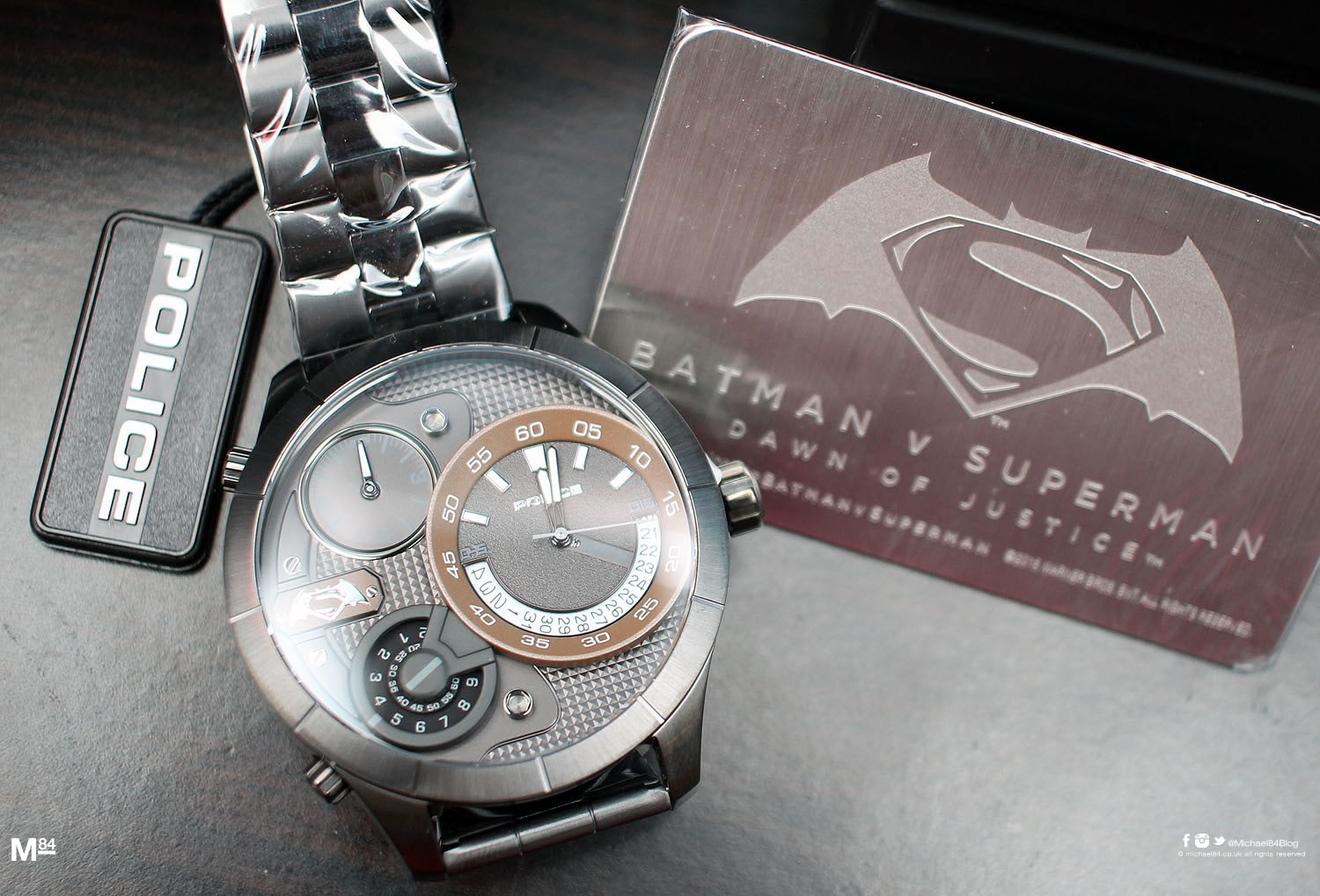 Police superman watch hotsell