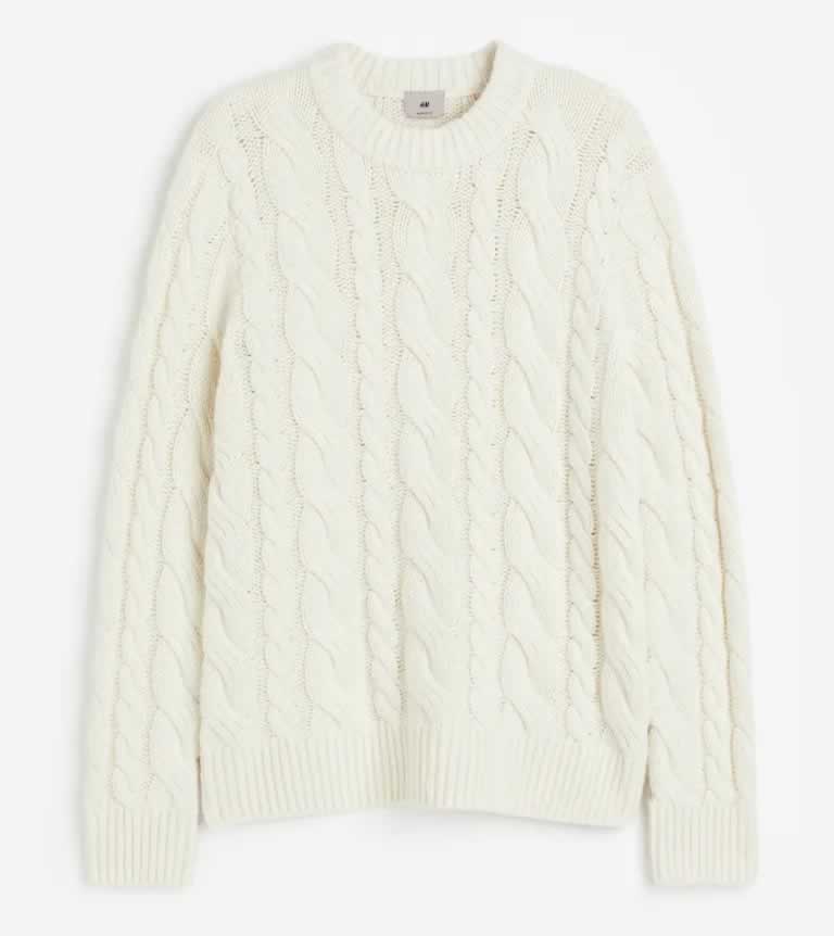 H&M Cable Knit Jumper For Autumn & Winter