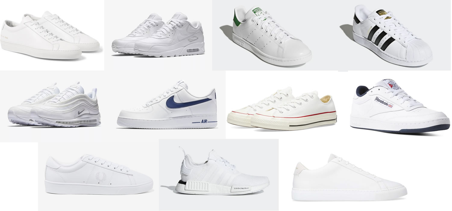 Best white hot sale fashion trainers