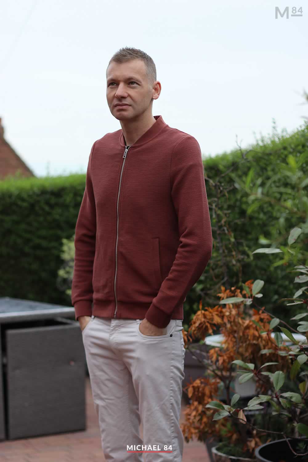 Brown Cardigan & Beige Chinos Outfit - Muted Colours For Autumn | Michael 84