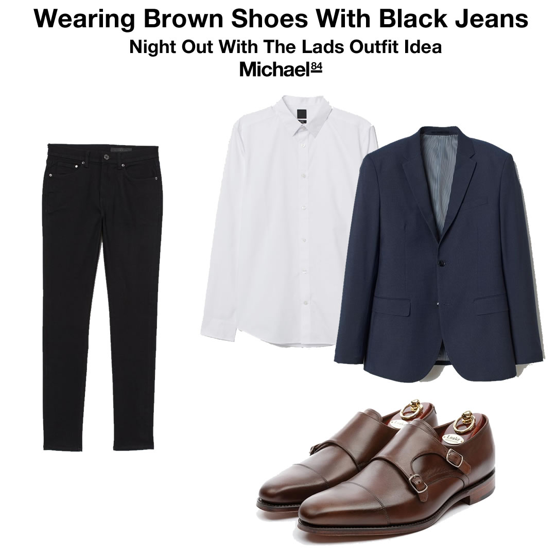 How To Wear Brown Shoes With Black Jeans Or Trousers (Men's Fashion Guide)