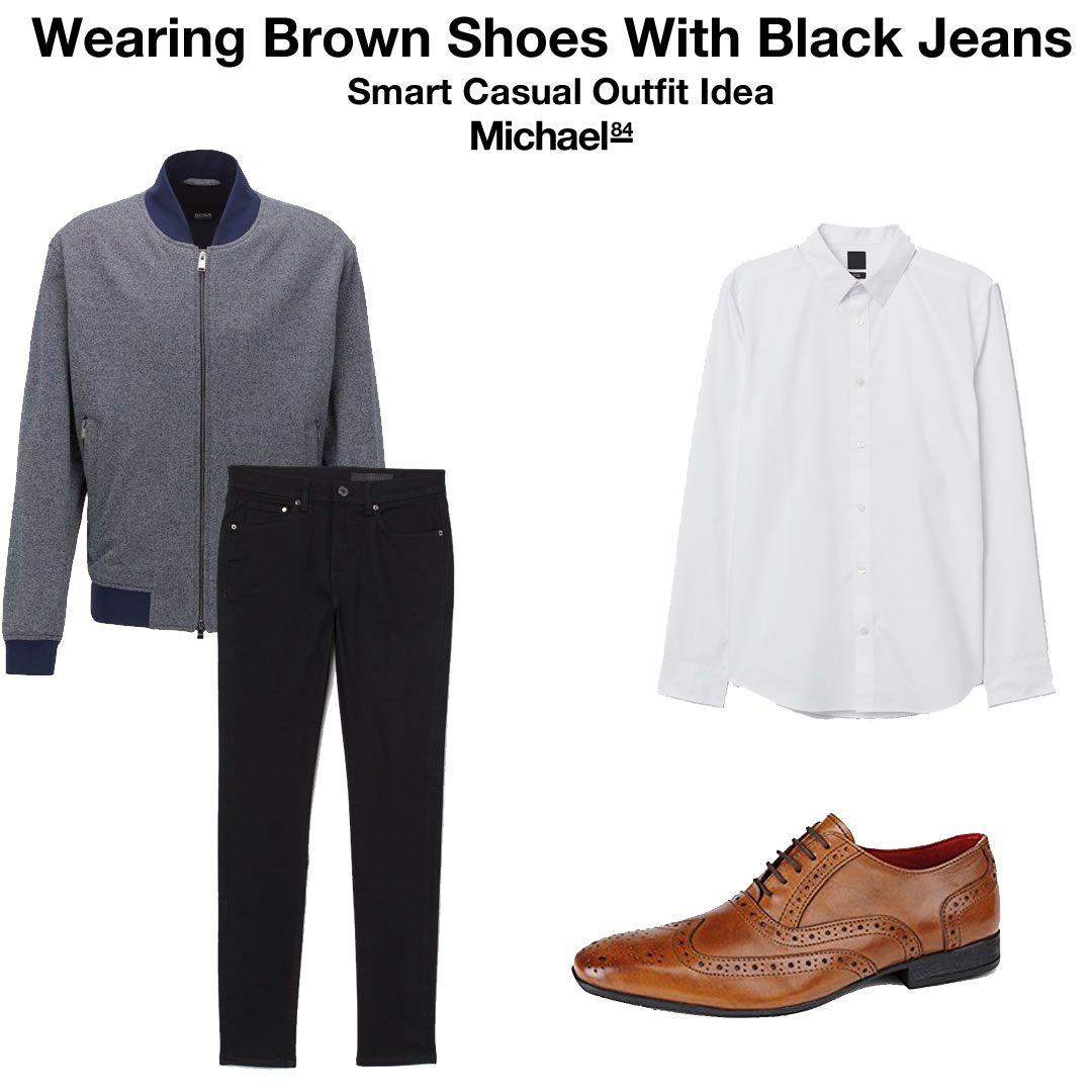 casual shoes with black pants