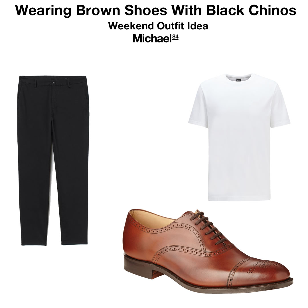 20 Outfit Ideas to Wear Black Pants with Brown Shoes for Men