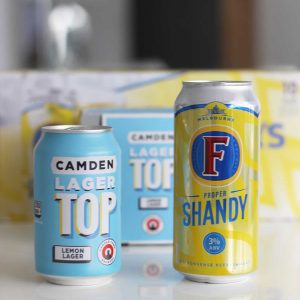 Camden Town Lager Top vs Fosters Proper Shandy