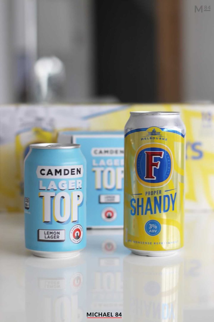 Camden Town Lager Top vs Fosters Proper Shandy