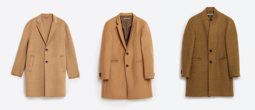 zara camel coat mens