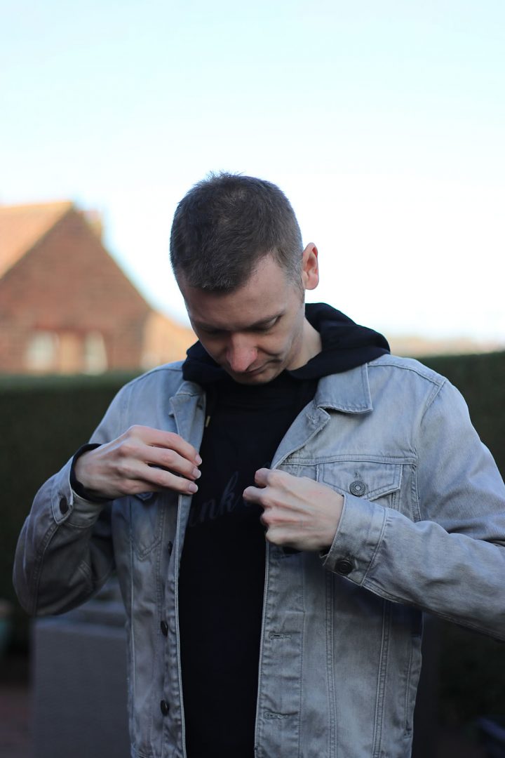 How To Style A Denim Jacket In Winter - Layering Tips | Michael 84