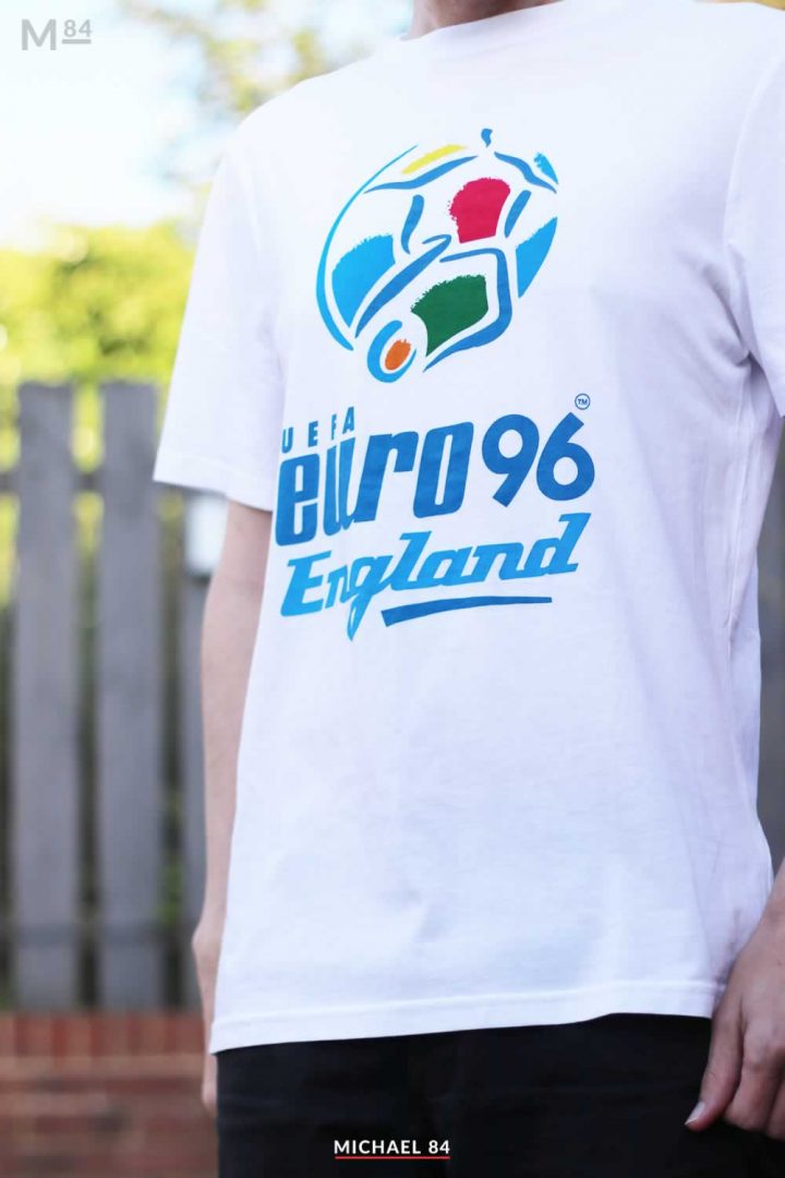 Euro 96 Reissued T Shirt Closeup of the logo