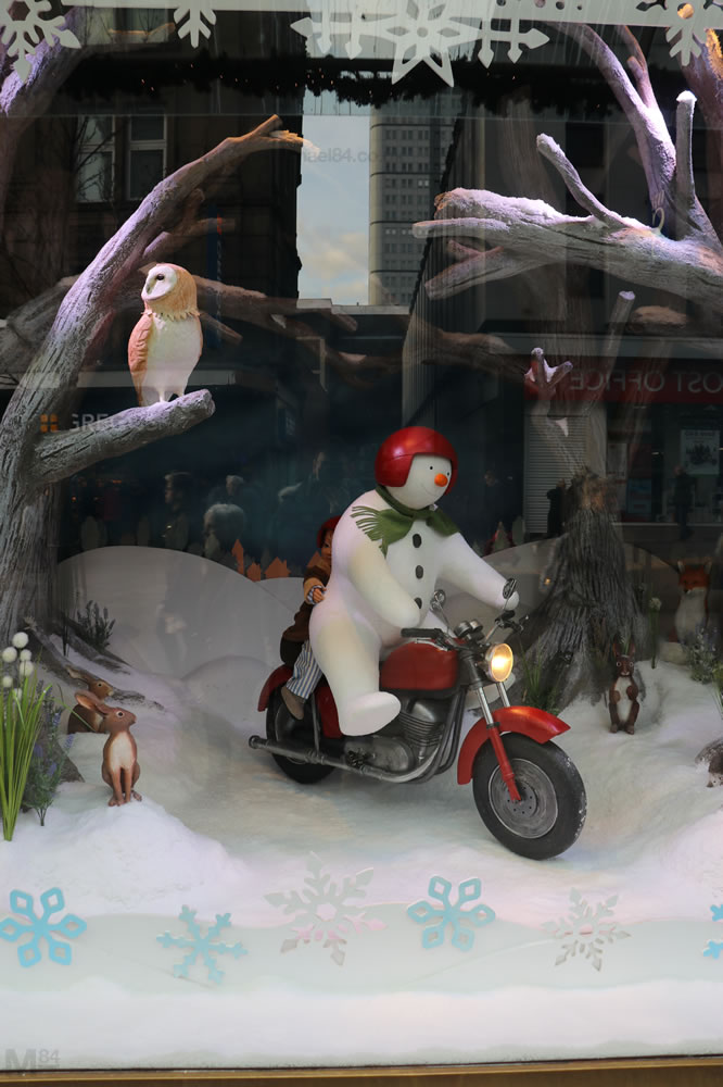 Fenwick Window 2018 - The Snowman - Scene 3 Motorbike