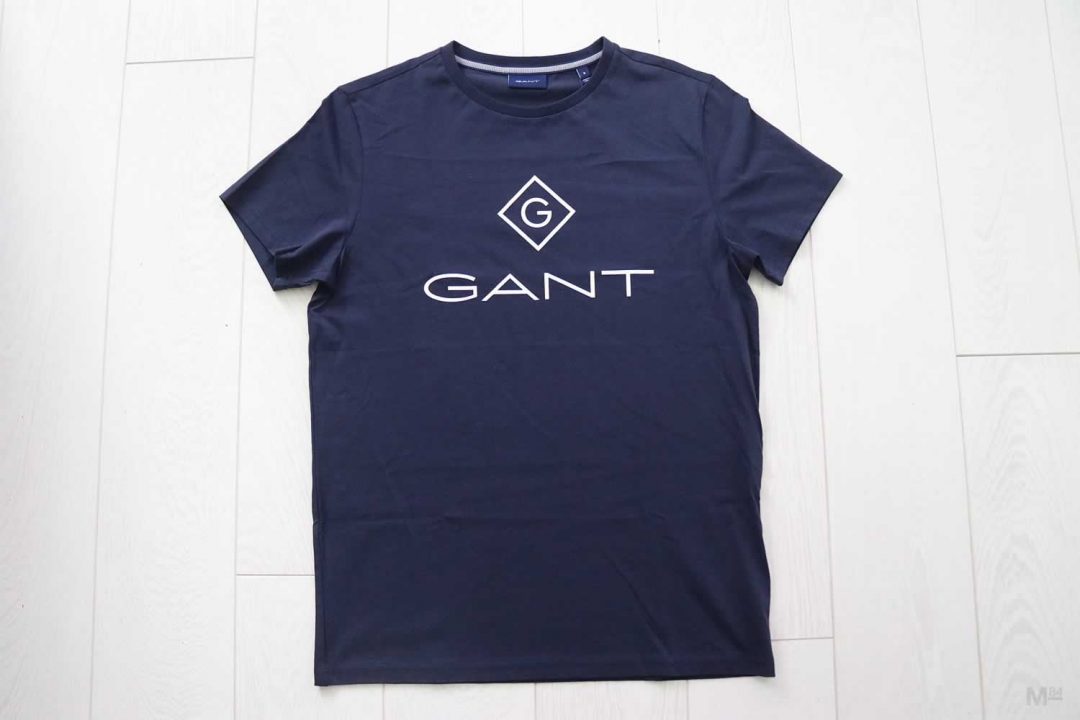 Navy Gant Logo T Shirt