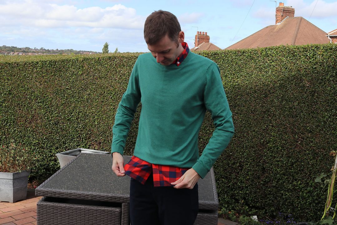 Hey Arnold Style - Green Jumper And Red Check Shirt