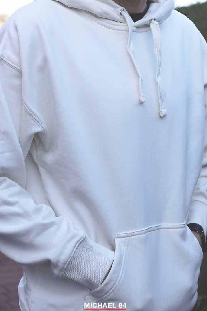 Close up of the H&M Blank Staples Hoodie