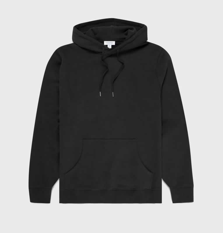 Sunspel Overhead hoody in black