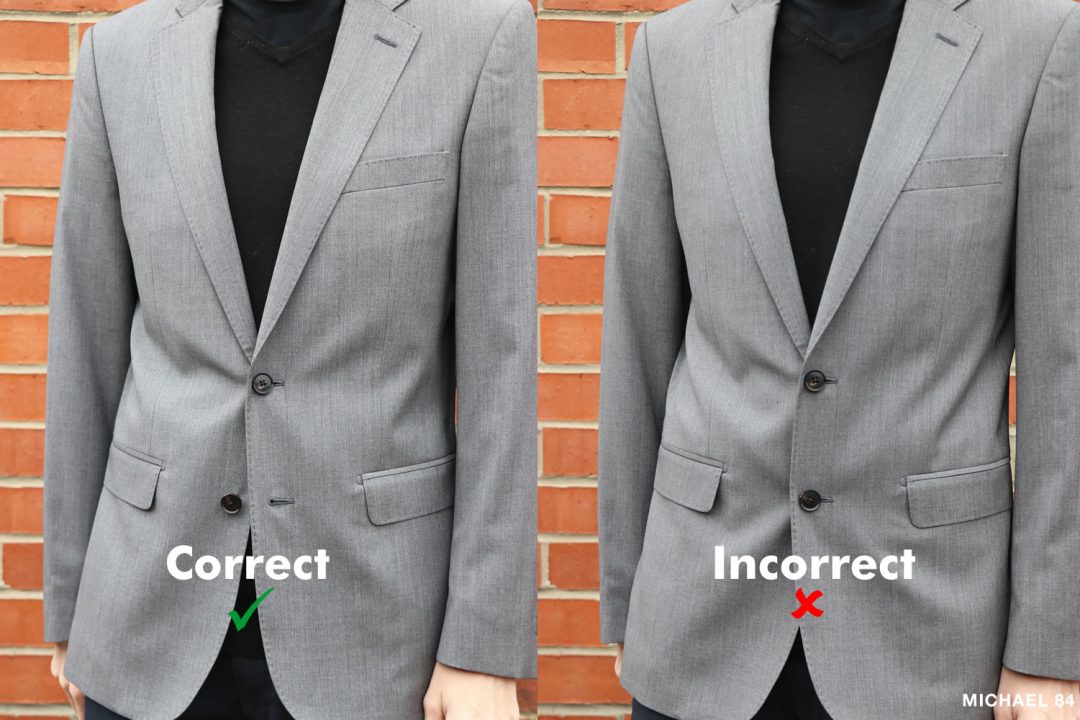 How To Button Your Suit Blazer Correctly