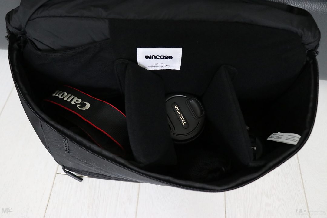 Inside my Incase Slingpack