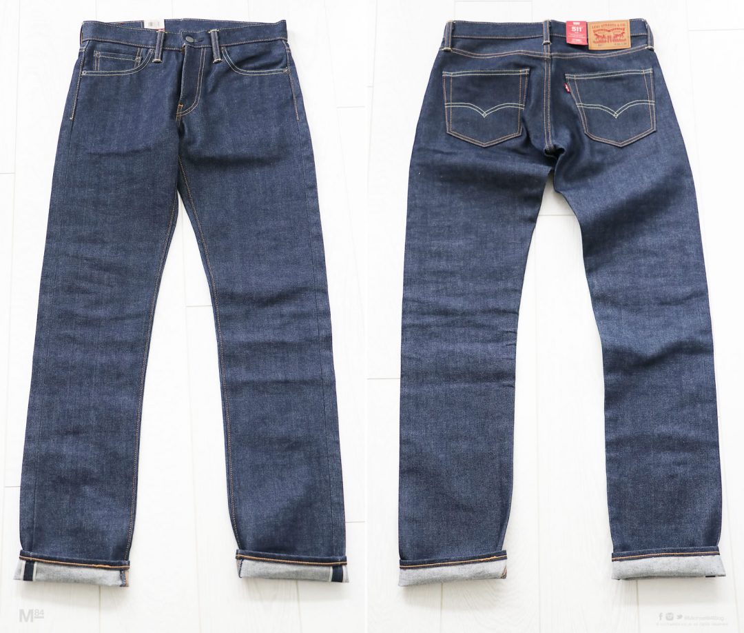 Levis Selvedge back and front