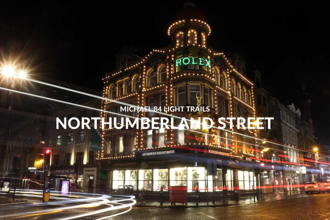 Light Trails In Newcastle Northumberland Street By Michael 84