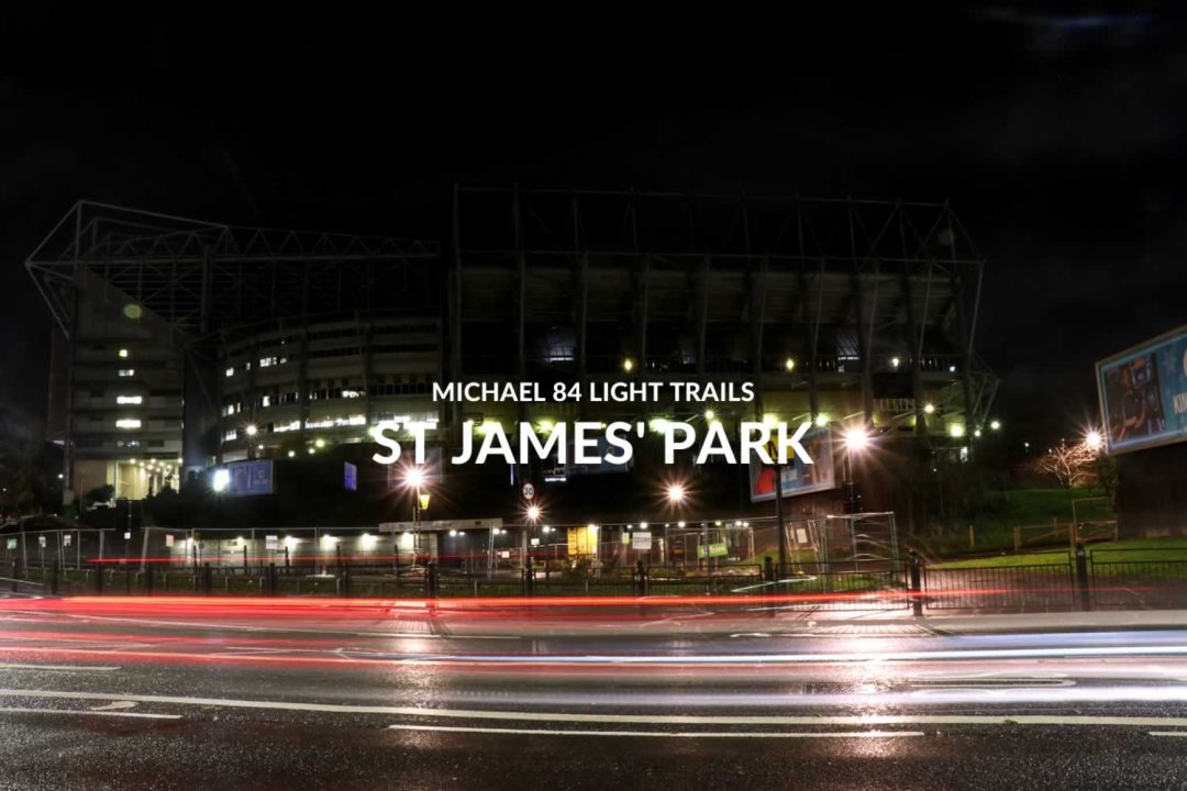 Light Trails In Newcastle - St James Park By Michael 84