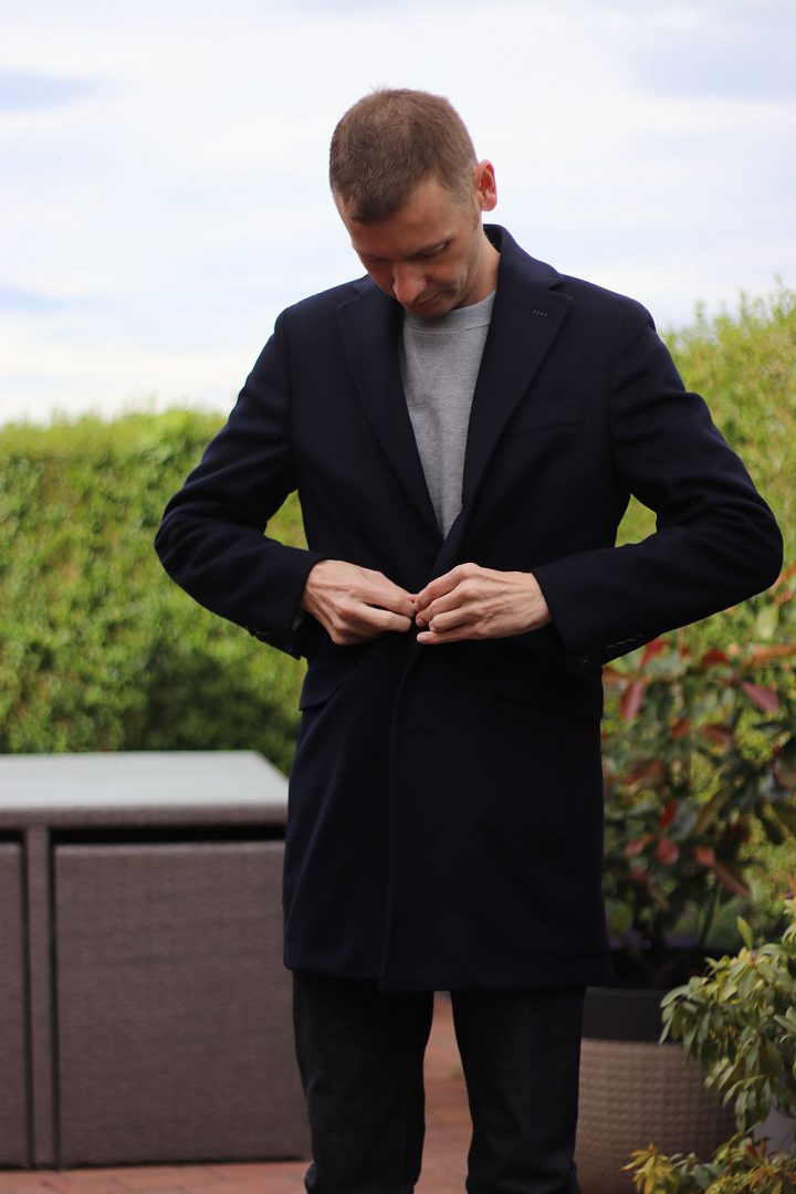 Massimo dutti black clearance coat