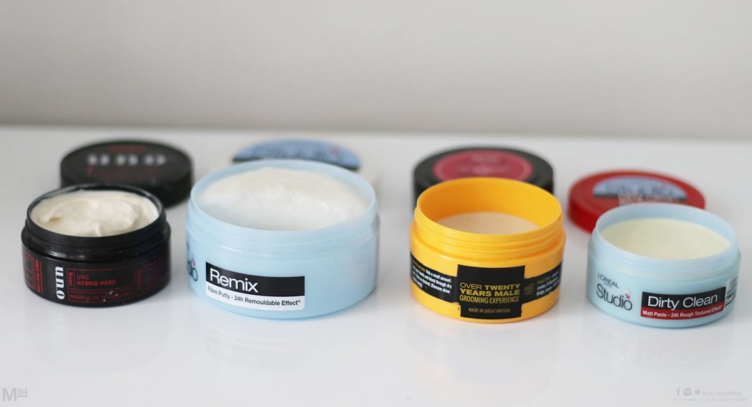 difference between putty paste pomade and fiber wax