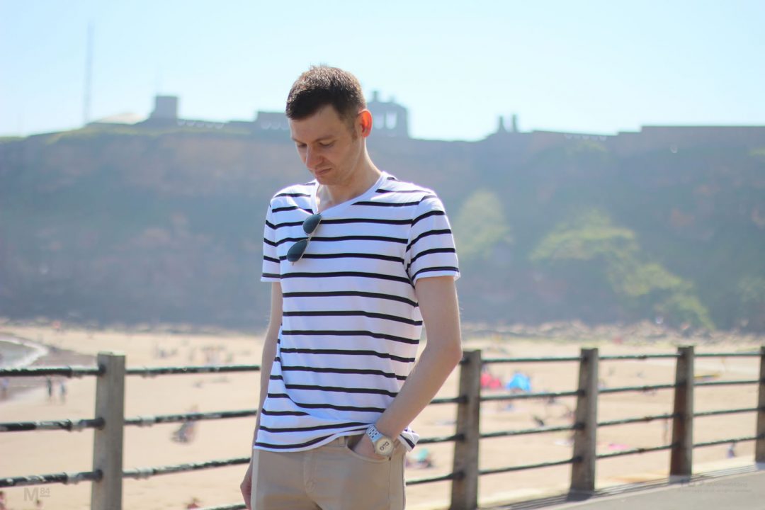 Smart casual outfit for summer - Nautical T Shirt And Chinos