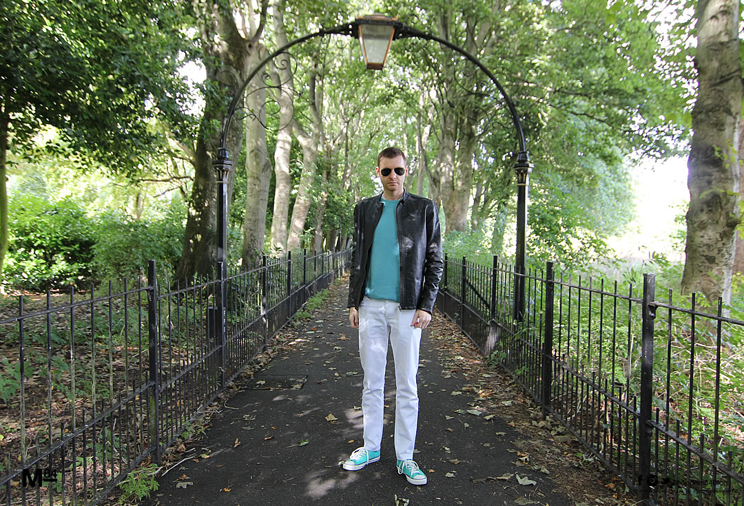 How I Style My White Jeans With A Leather Jacket