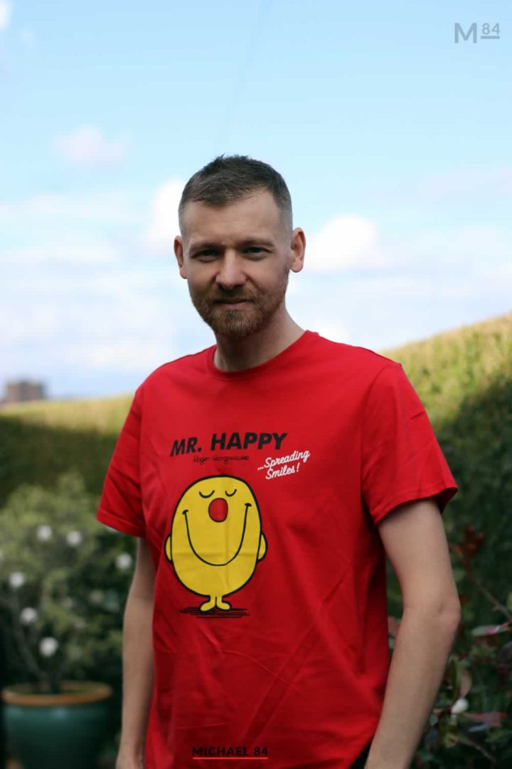 MR Men MR Happy T Shirt For Comic Relief