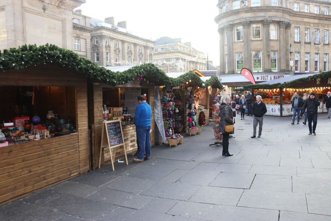 Newcastle Christmas Market At Grey Street