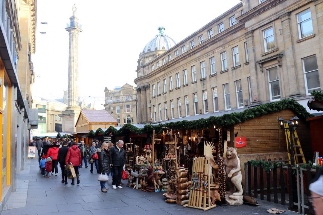 Christmas Market On Grainger Street Newcastle