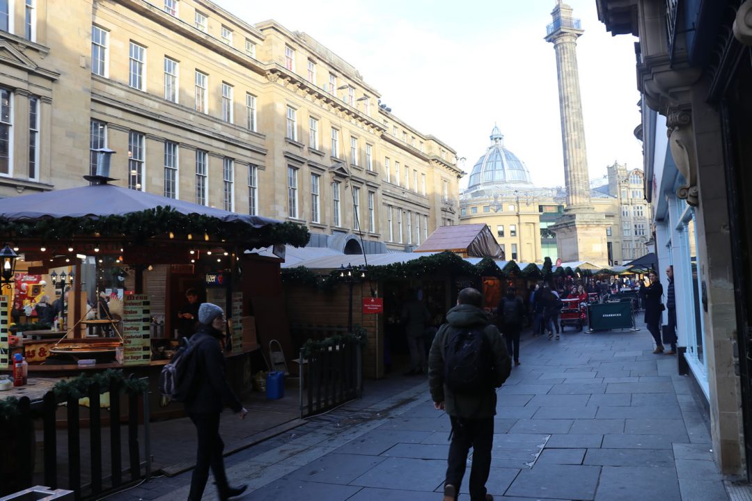 Christmas Market Stalls Grainger Street