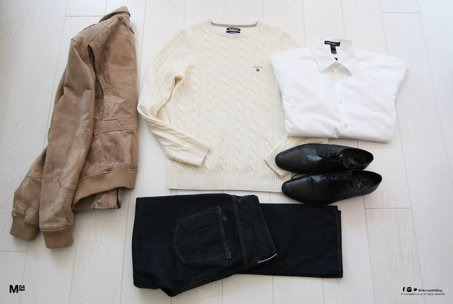 outfit grid - What I wore last night - Spring Suede Style