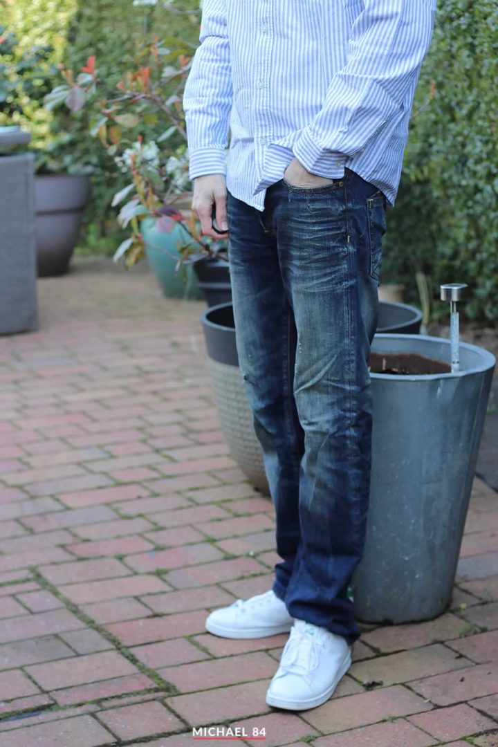 Oxford Casual Shirt, Jeans And Trainers