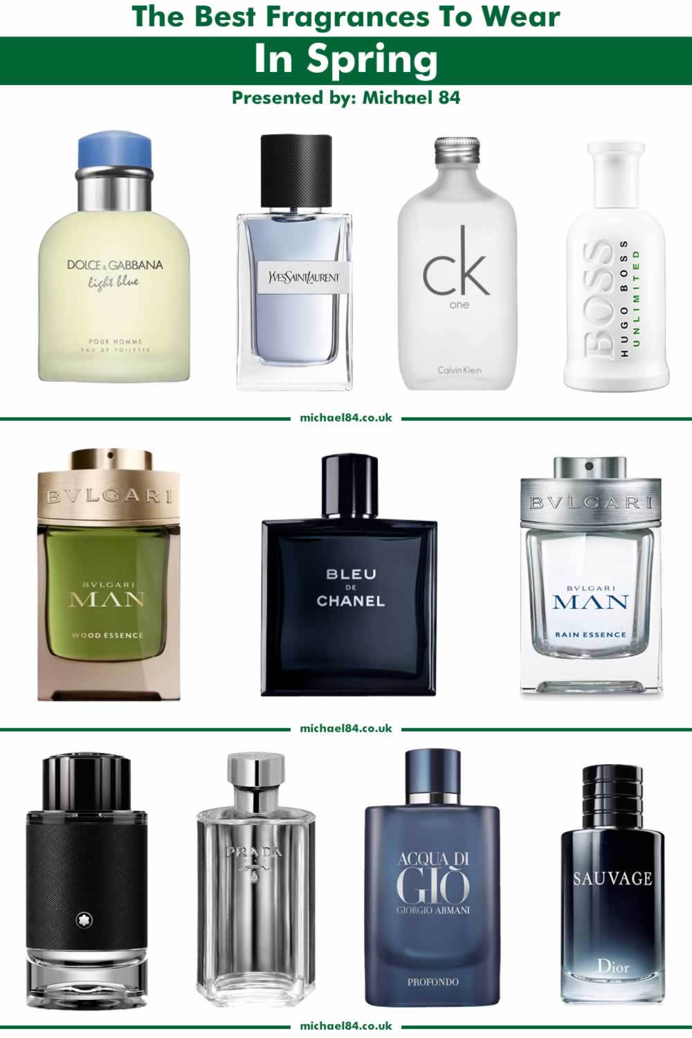 The 16 Best Spring Fragrances For Men That Smell Great In 2024 | Michael 84