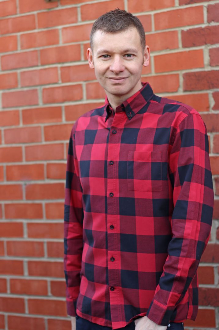 Red And Black Check Shirt Styled Michael 84