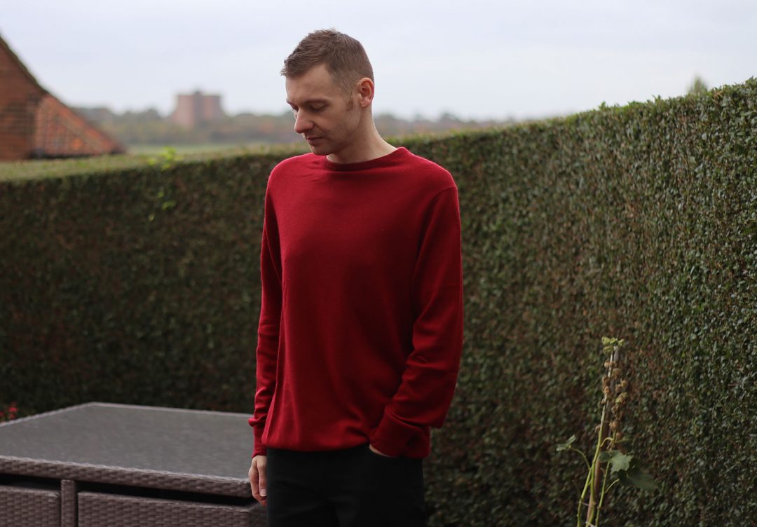 Red Cashmere Sweater - Outfit Of The Day