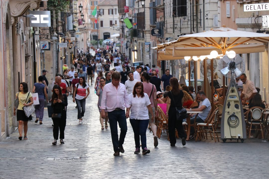 Cute Rome Streets Busy