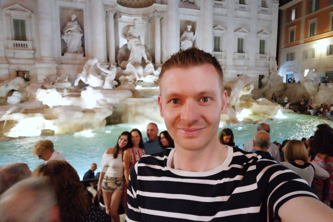 Michael84 At The Trevi Fountain In Rome At Night