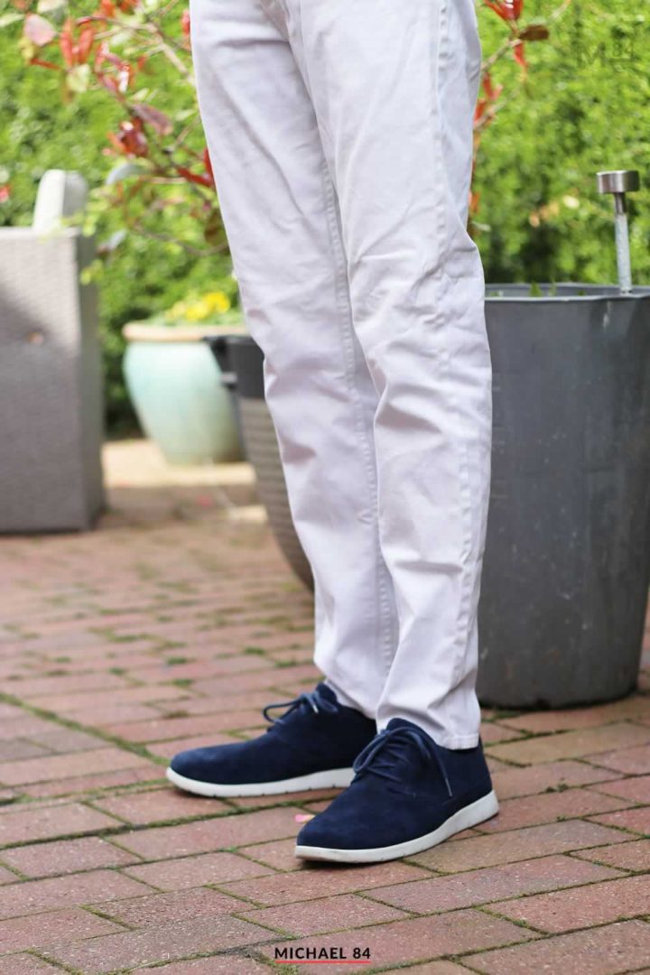 Blue Shoes With White Jeans