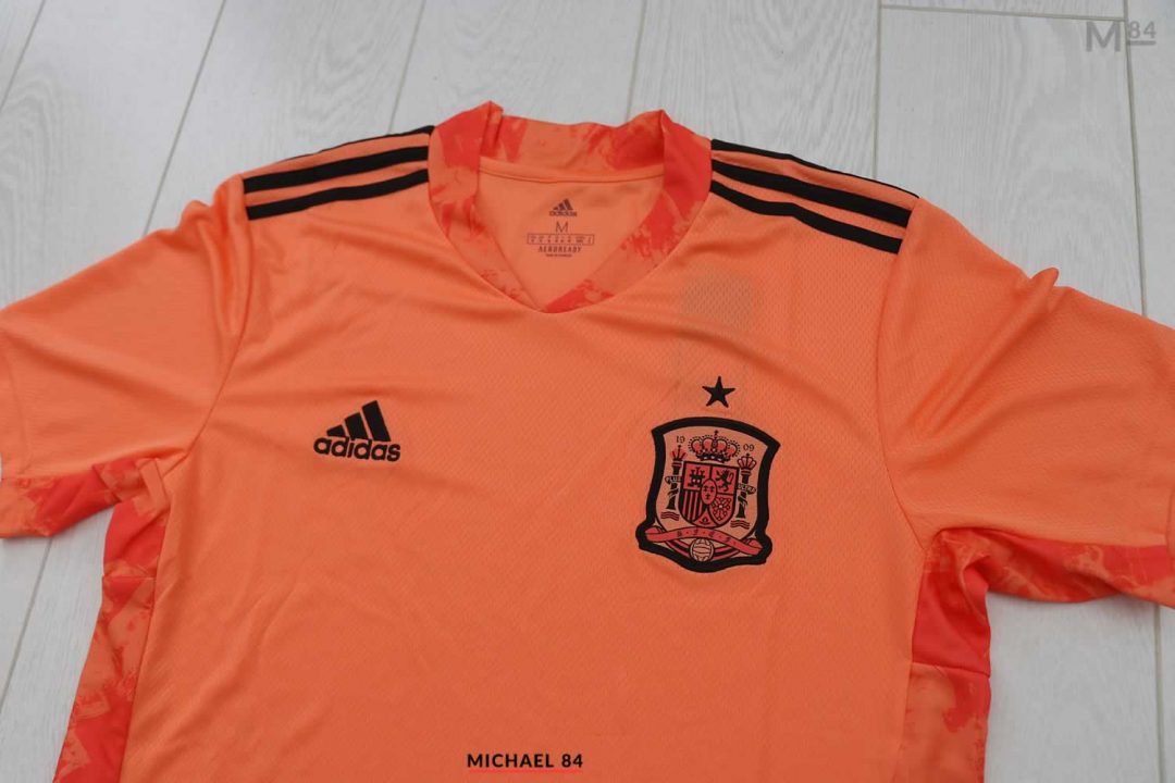 Adidas Spain 2021 Goalkeeper Shirt In Orange