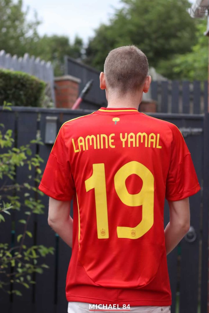 Lamine Yamal Printing Spain Home Shirt 2024 - Michael 84