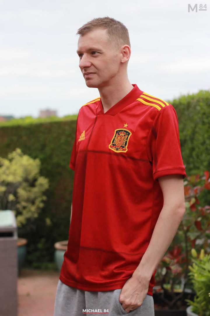 Looking Forward To Spain vs Poland Tonight! Wearing My 2020 Home Spain Shirt