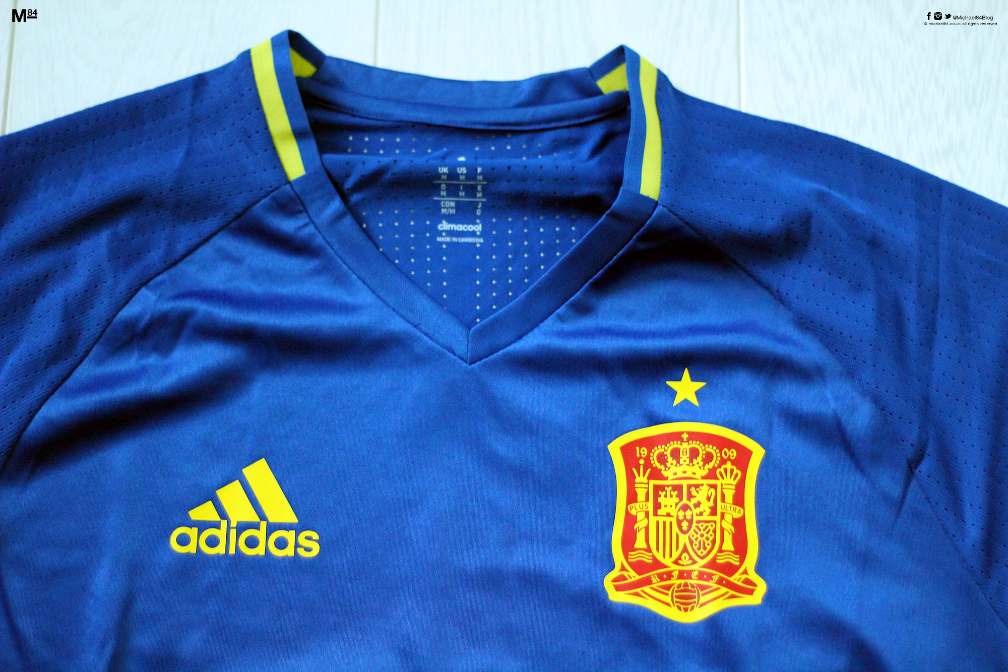 adidas Spain Home Goalkeeper 2016 Blue